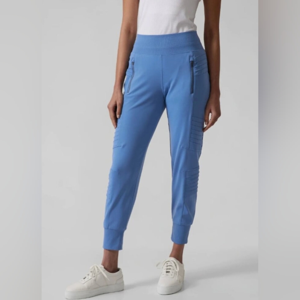 Athleta Blue Venice Moto Jogger, size S